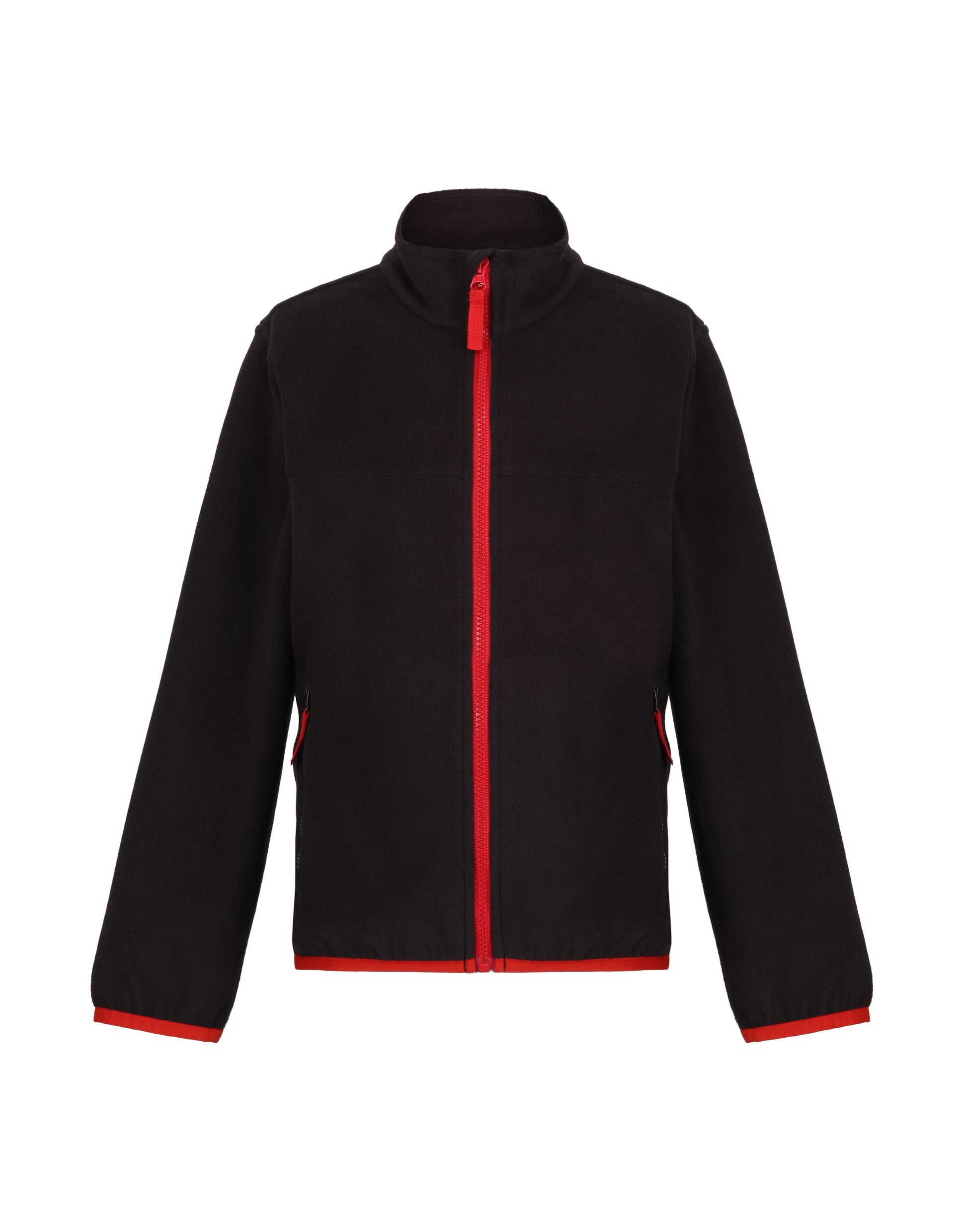 Full Zip Microfleece - Black/Classic Red