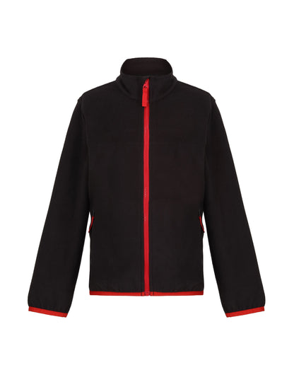 Full Zip Microfleece - Black/Classic Red