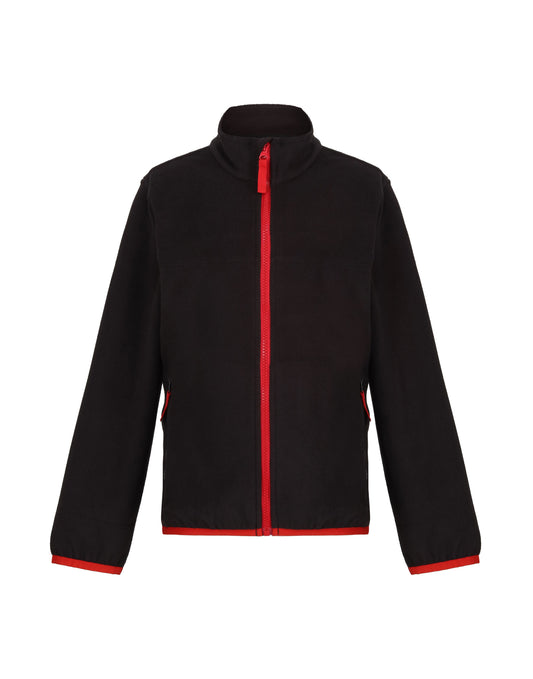 Full Zip Microfleece - Black/Classic Red