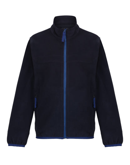 Full Zip Microfleece - Navy/New Royal