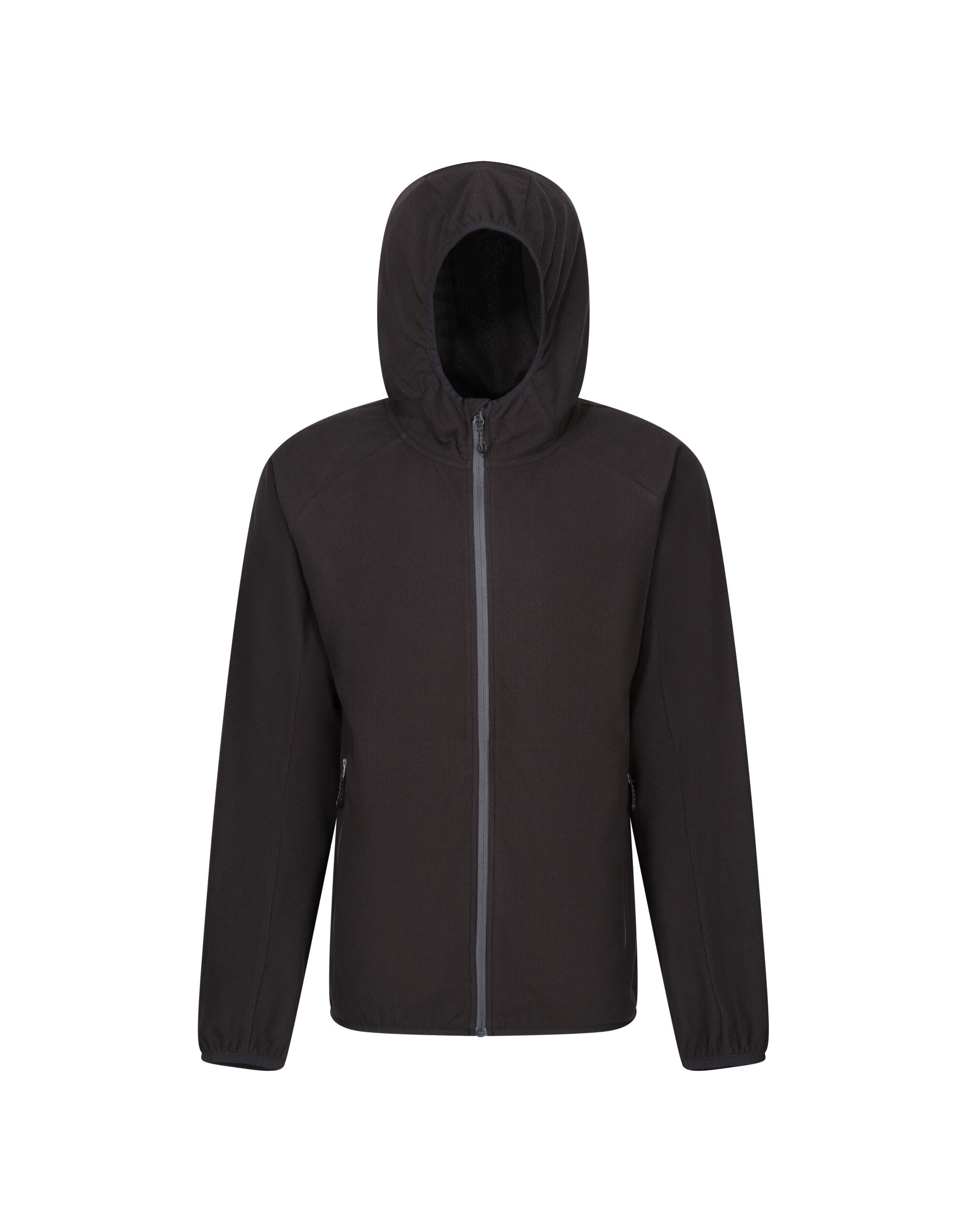 Mens Navigate Full Zip Fleece - Black/Seal Grey