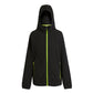 Mens Navigate Full Zip Fleece - Black/Lime