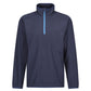 Mens Navigate Half Zip Fleece - Navy/ French Blue
