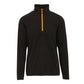 Mens Navigate Half Zip Fleece - Black Orange Pop
