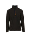 Mens Navigate Half Zip Fleece - Black Orange Pop