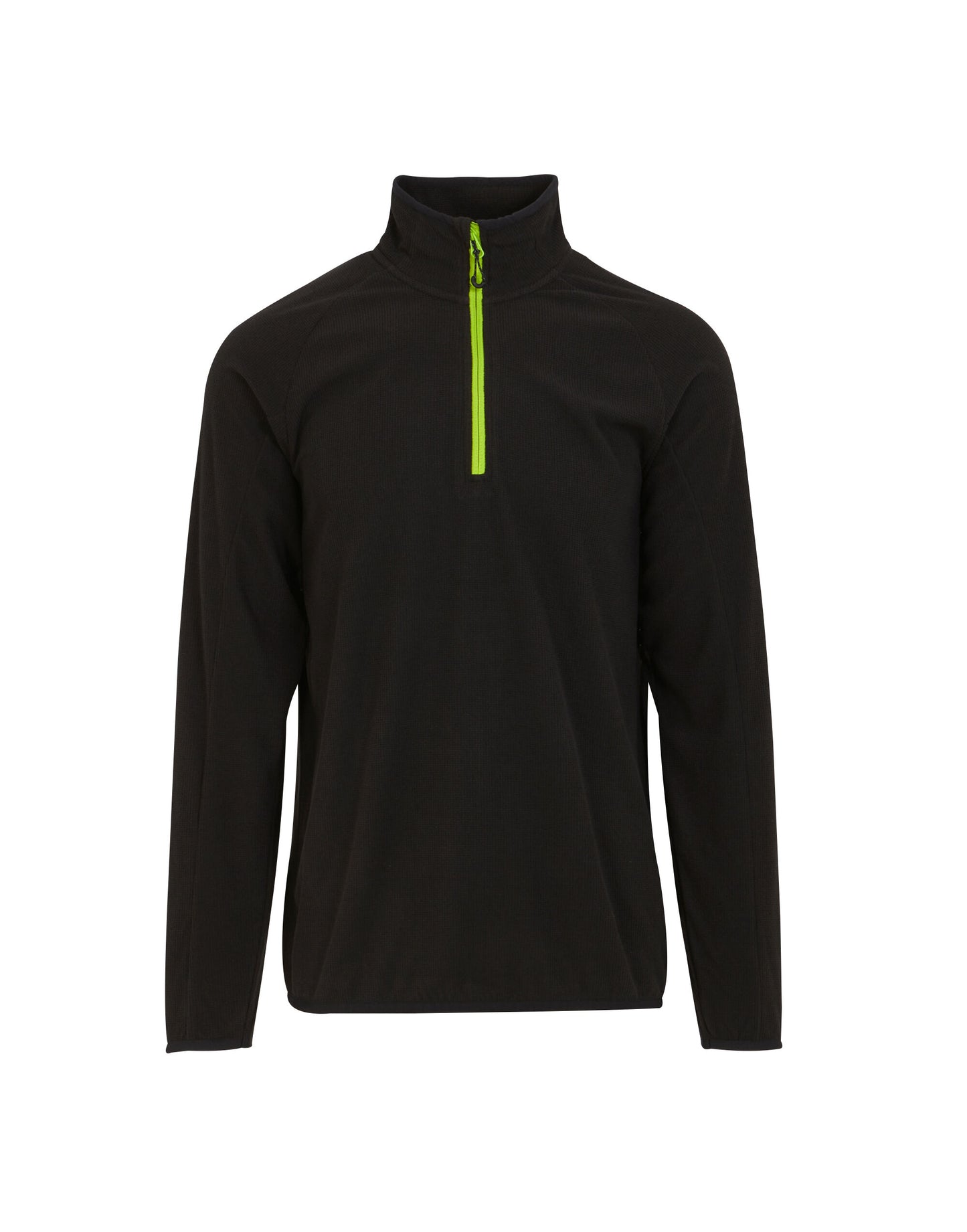 Mens Navigate Half Zip Fleece - Black/Lime