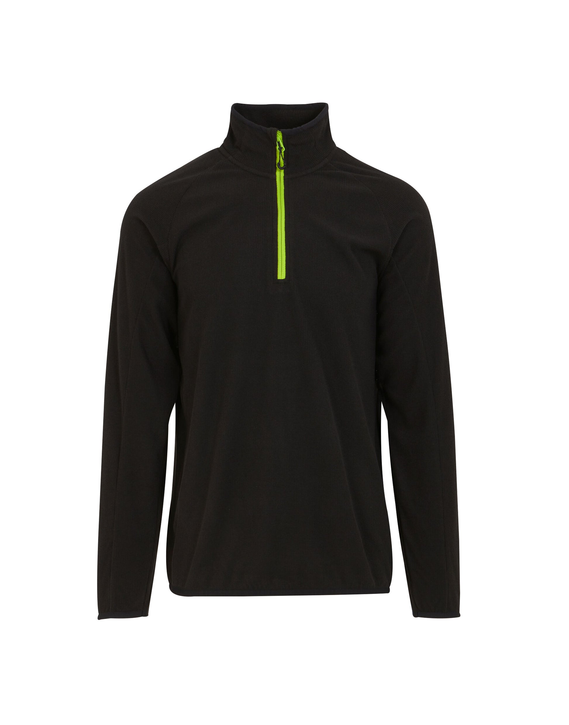 Mens Navigate Half Zip Fleece - Black/Lime