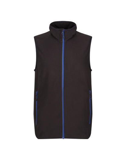 Mens Navigate Fleece Bodywarmer - Black/New Royal