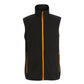 Mens Navigate Fleece Bodywarmer - Black Orange Pop