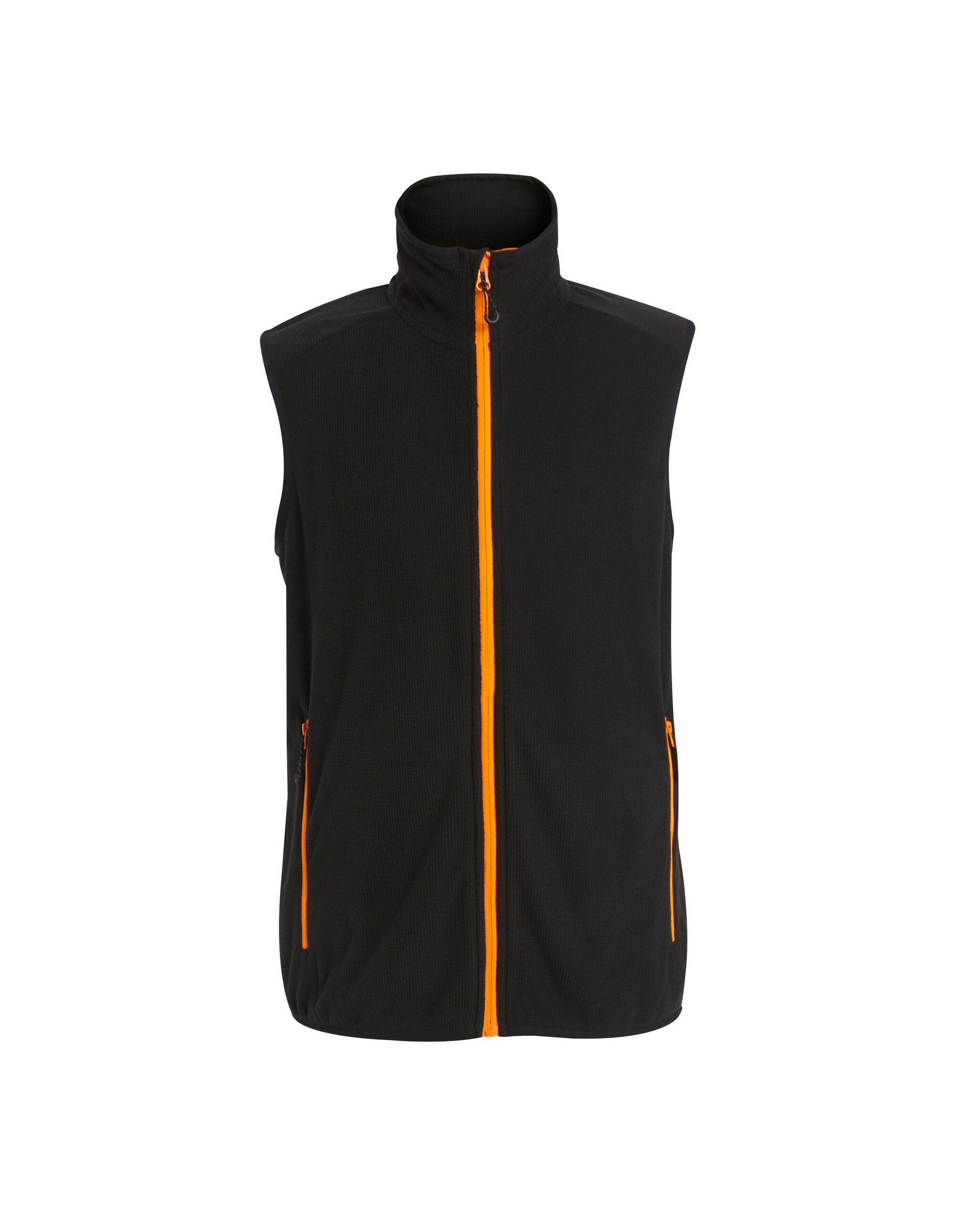 Mens Navigate Fleece Bodywarmer - Black Orange Pop
