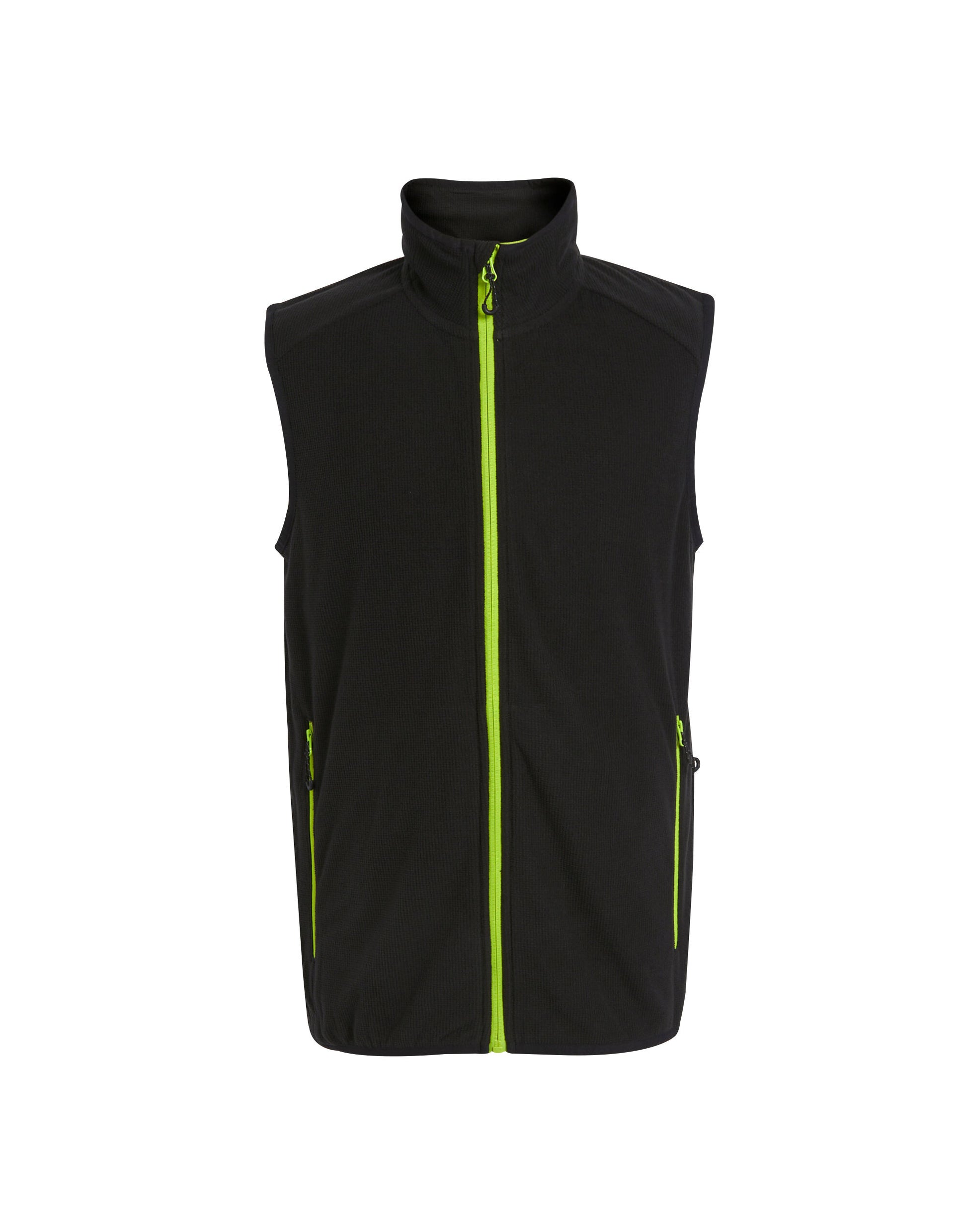 Mens Navigate Fleece Bodywarmer - Black/Lime