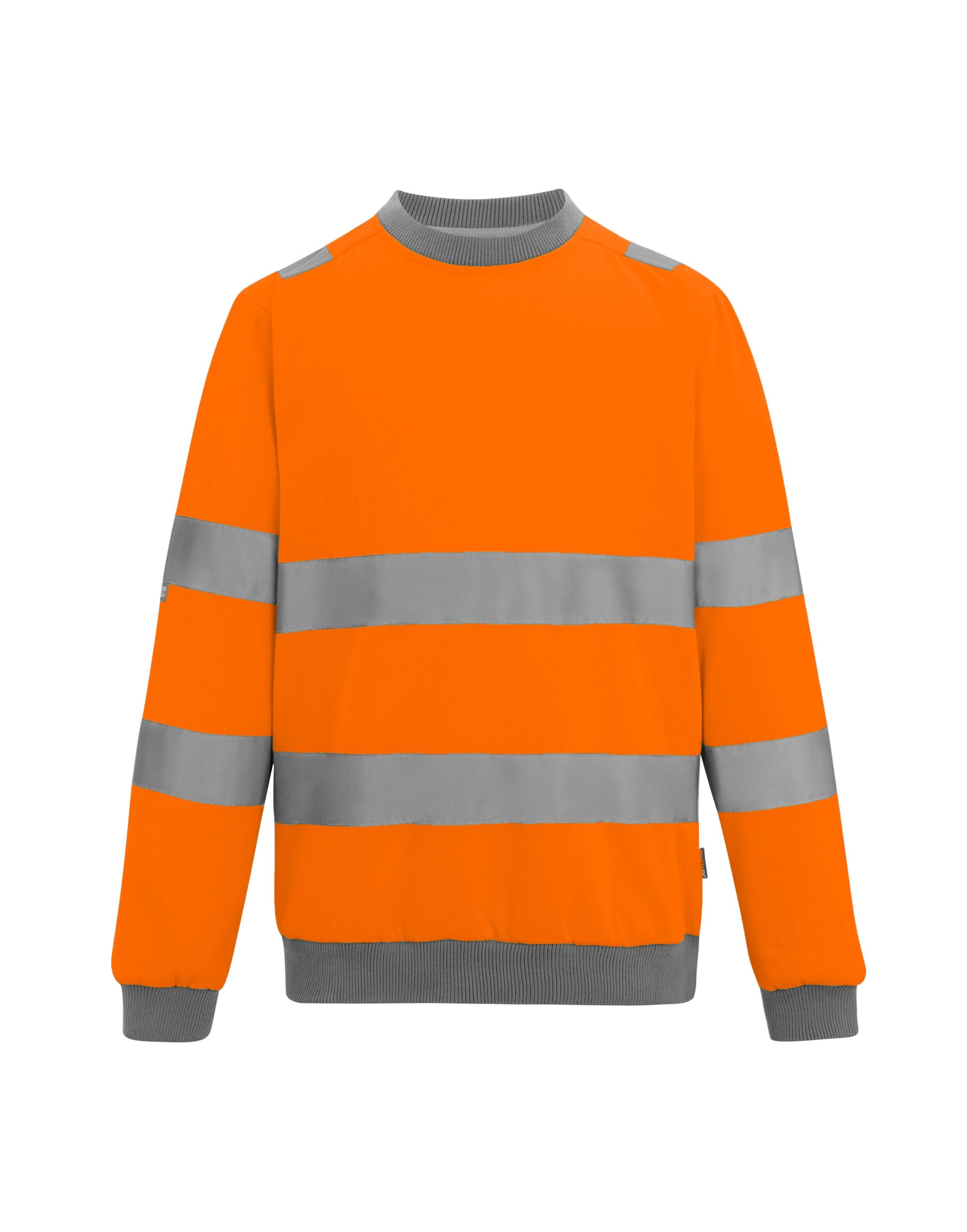 Hi-Vis Pro Contrast Crew Neck Sweatshirt - Hi Vis Orange