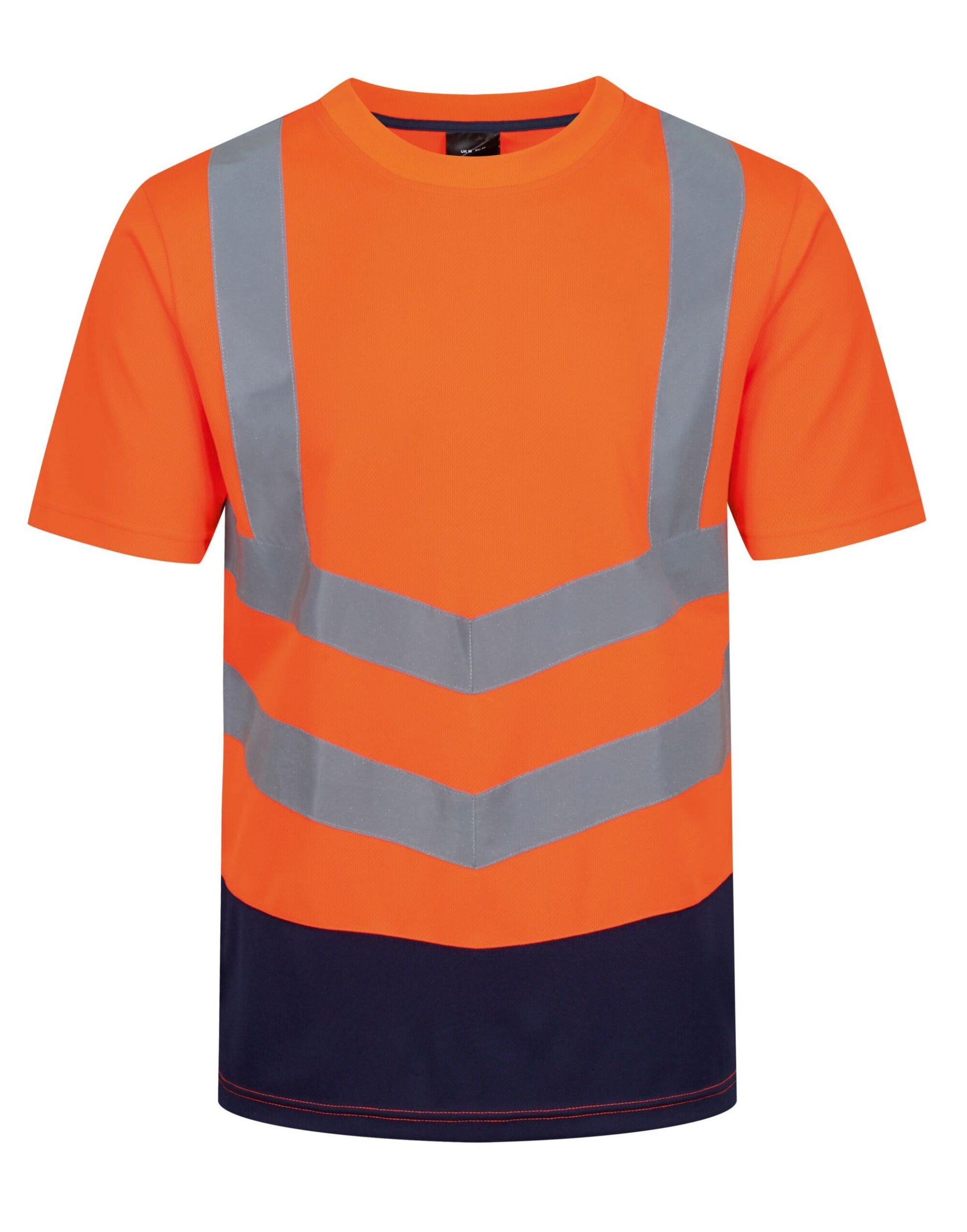Pro Hi Vis Tee - Hi Vis Orange/Navy