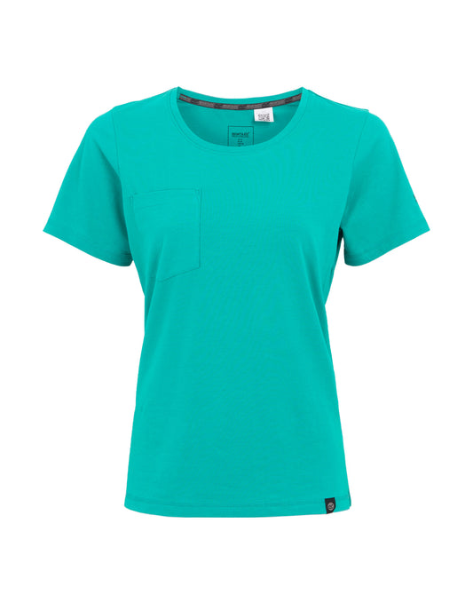 Ladies Ada Cotton Stretch T-Shirt - Wilderness Green