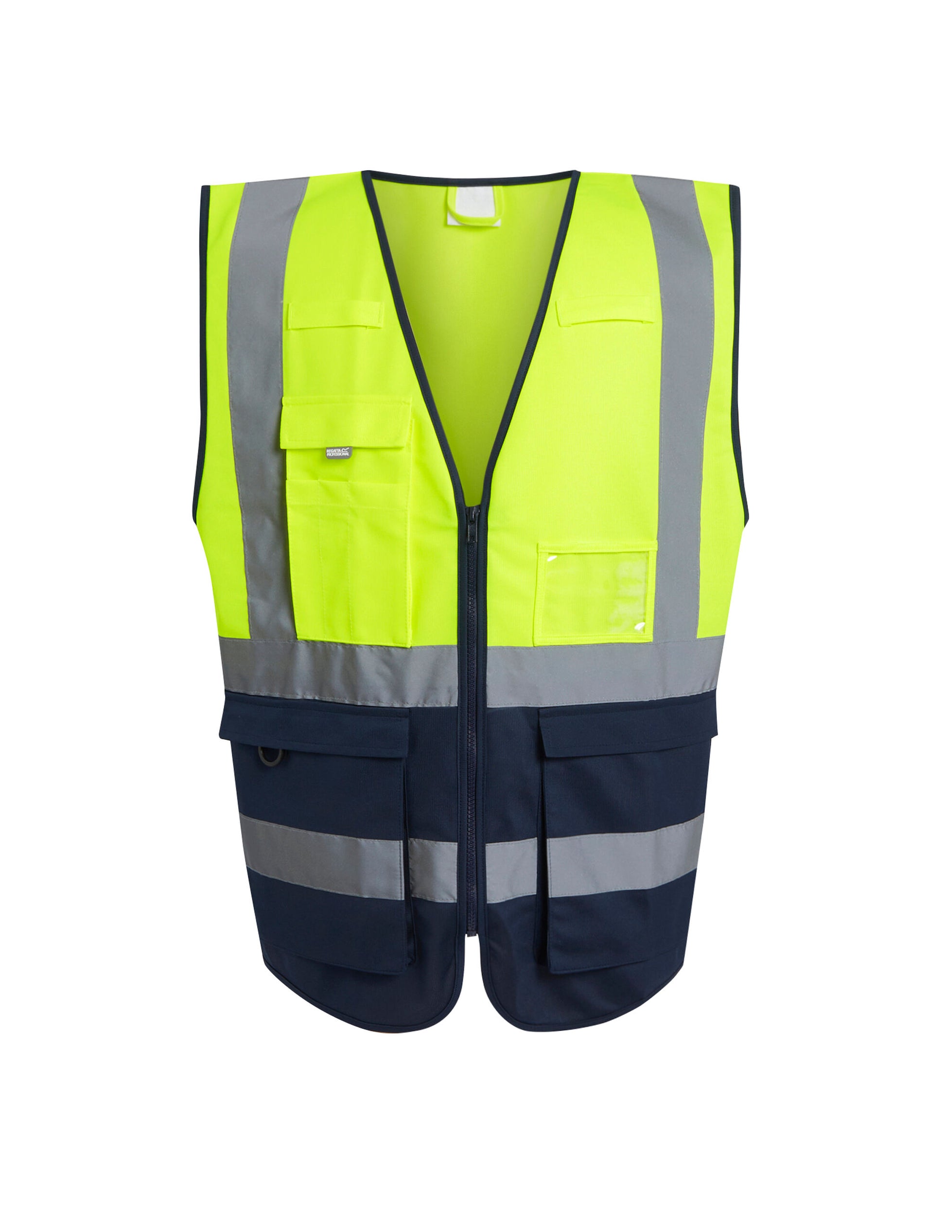 Hi Vis Executive Vest - Hi-Vis Yellow/Navy
