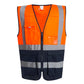 Hi Vis Executive Vest - Hi Vis Orange/Navy