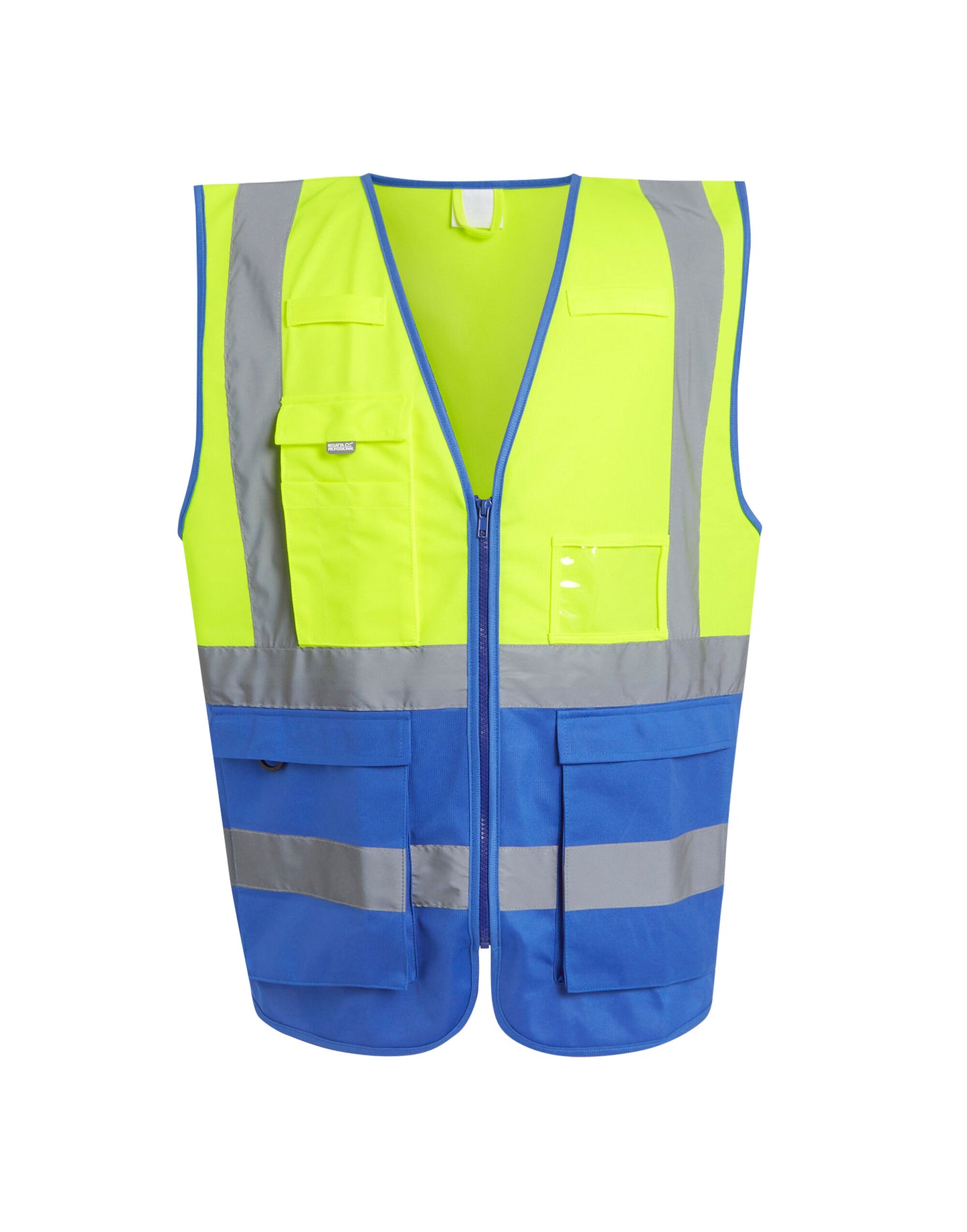 Hi Vis Executive Vest - Hi Vis Yellow/Royal Blue