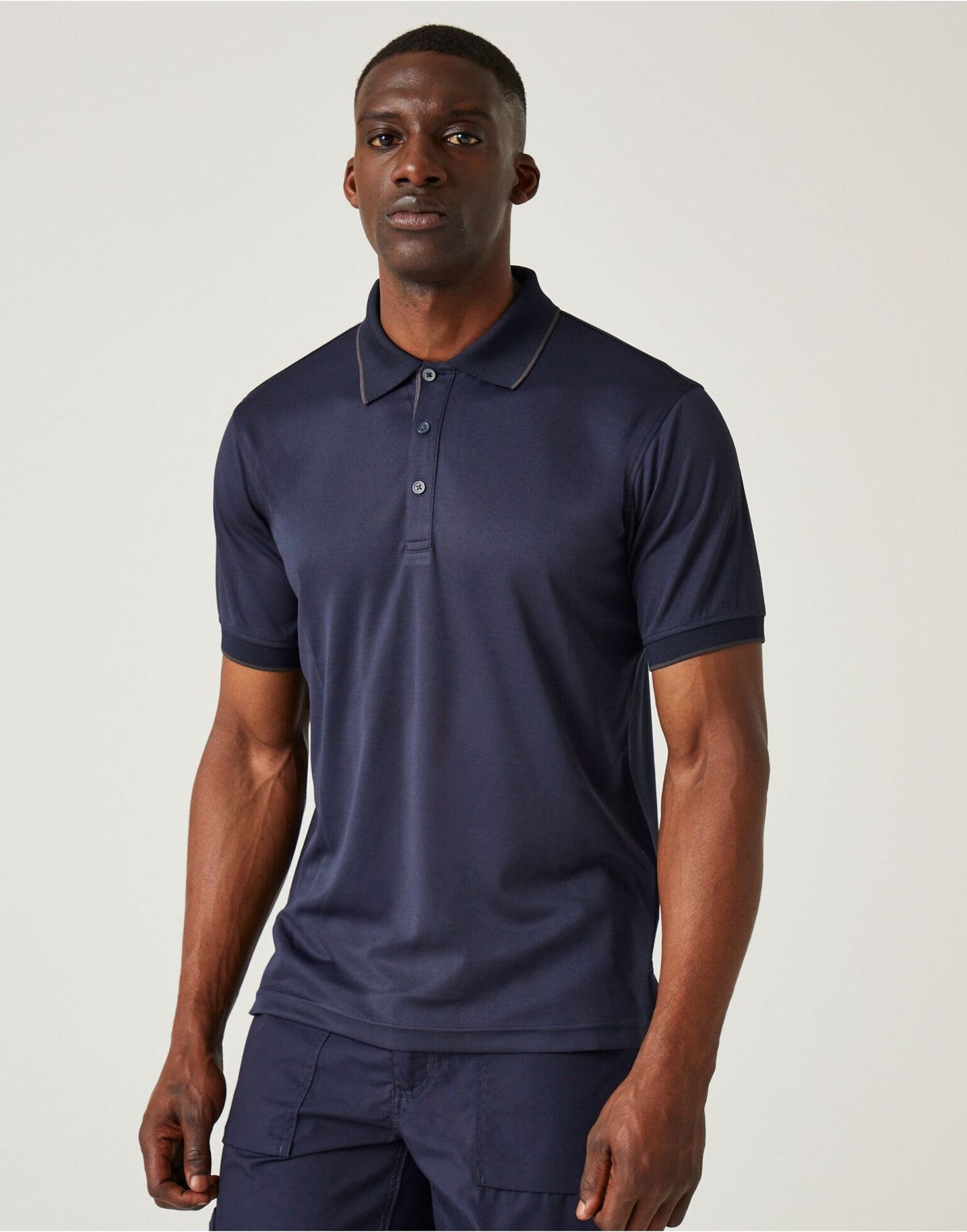 Navigate Short Sleeve Polo - Navy/Seal