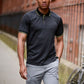 Navigate Short Sleeve Polo - Black/Lime