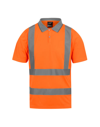 Hi-Vis Pro Contract Polo Shirt (Class 2) - Hi Vis Orange