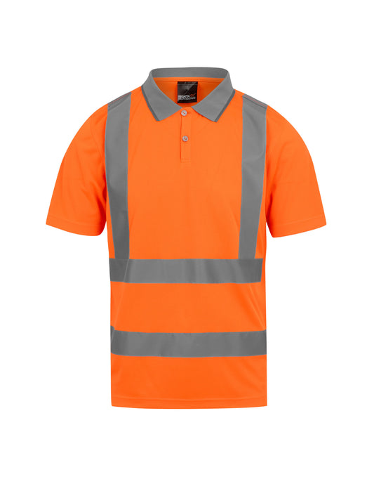 Hi-Vis Pro Contract Polo Shirt (Class 2) - Hi Vis Orange