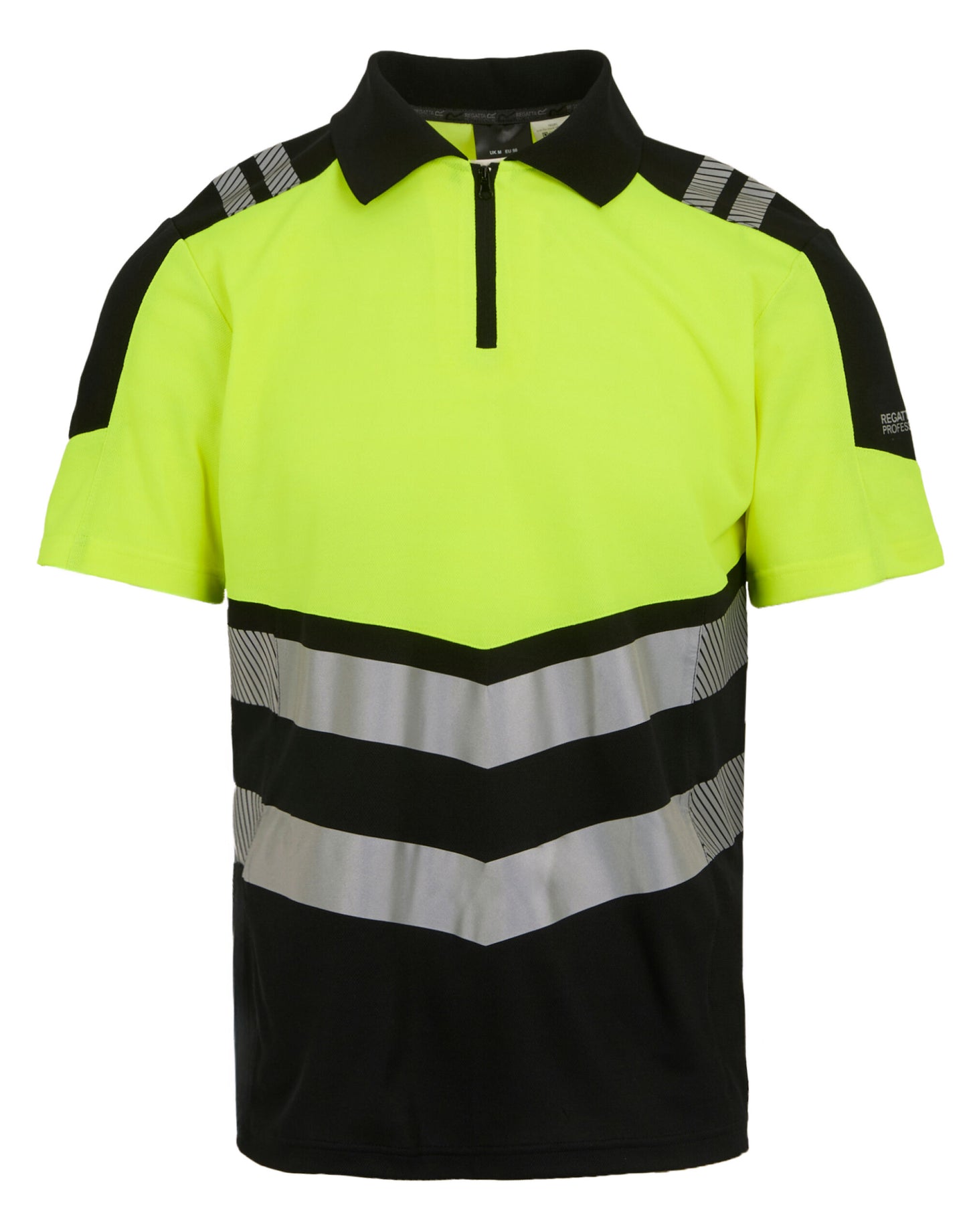 Hi-Vis X-Pro Polo - Black/Hi-Vis Yellow