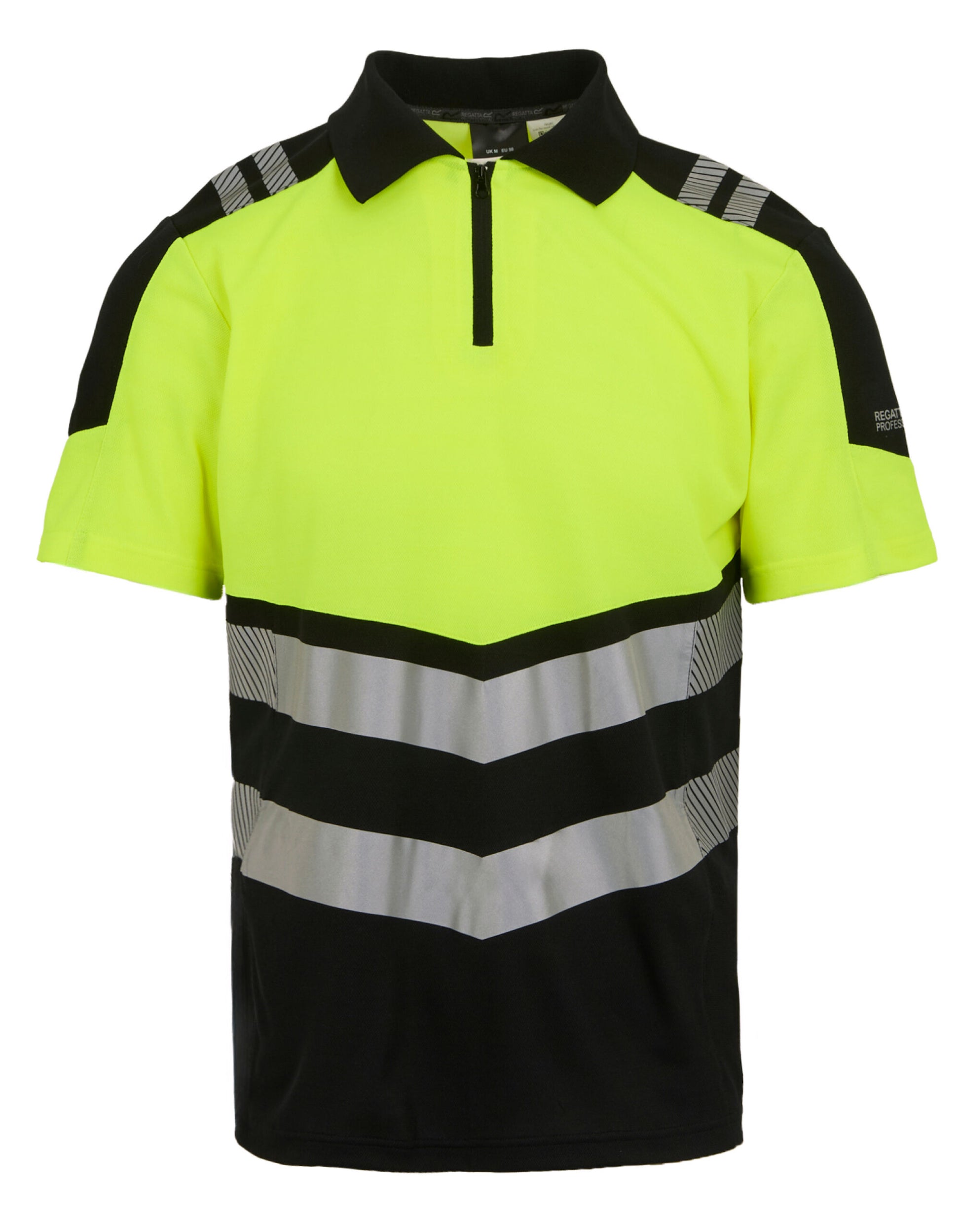 Hi-Vis X-Pro Polo - Black/Hi-Vis Yellow