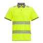 Pro Comfort Polycotton Polo - Black/Hi-Vis Yellow