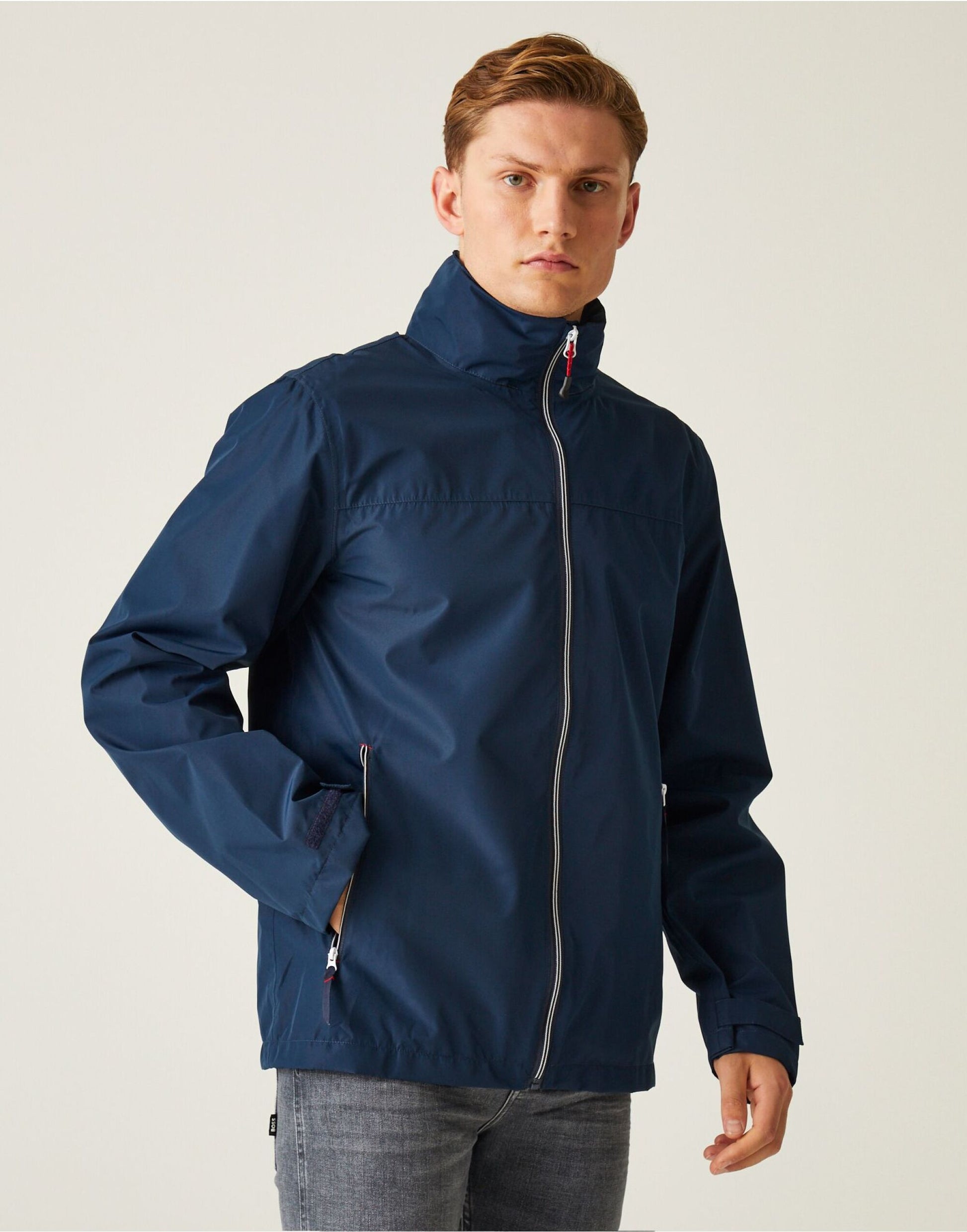 Ascender Waterproof Shell Jacket - Navy/Classic Red