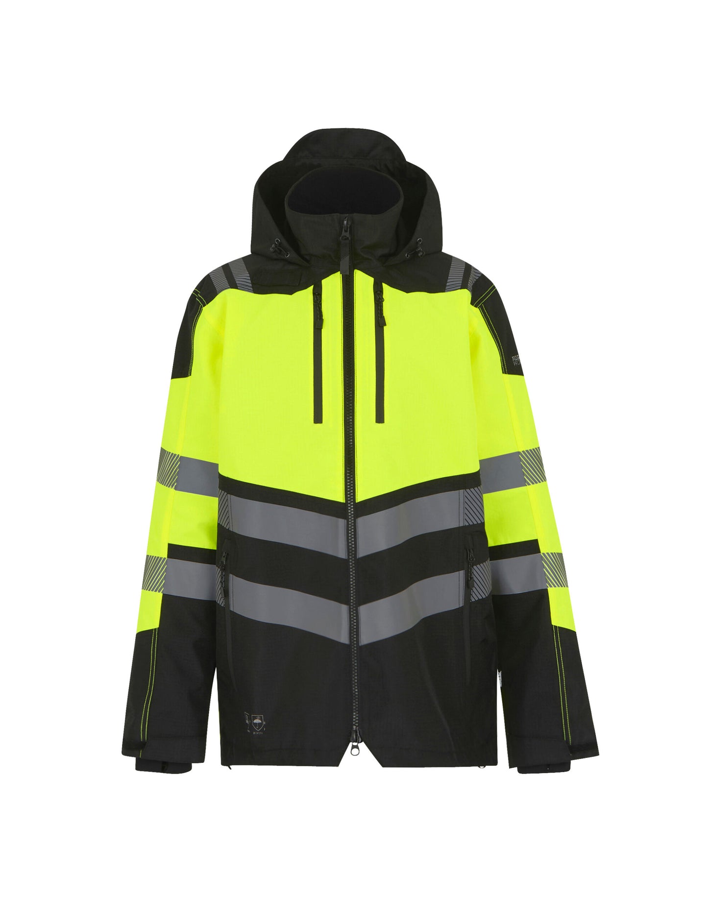 Hi-Vis X-PRO WTP Shell Jacket Class 2 - Black/Hi-Vis Yellow