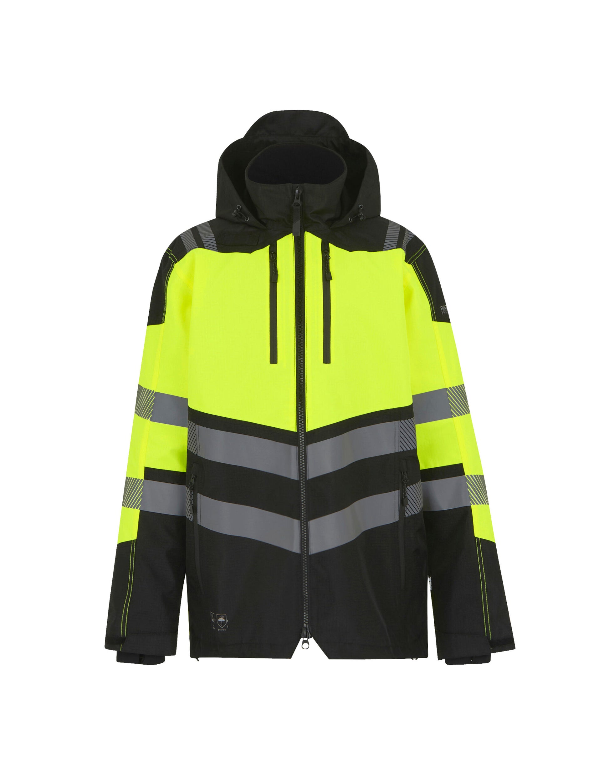 Hi-Vis X-PRO WTP Shell Jacket Class 2 - Black/Hi-Vis Yellow
