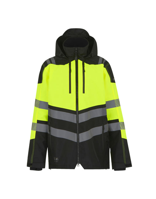 Hi-Vis X-PRO WTP Shell Jacket Class 2 - Black/Hi-Vis Yellow