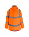 Hi-Vis Pro Contract Dover Parka Jacket - Hi Vis Orange