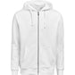 Full Zip Hoodie Regular Fit - White