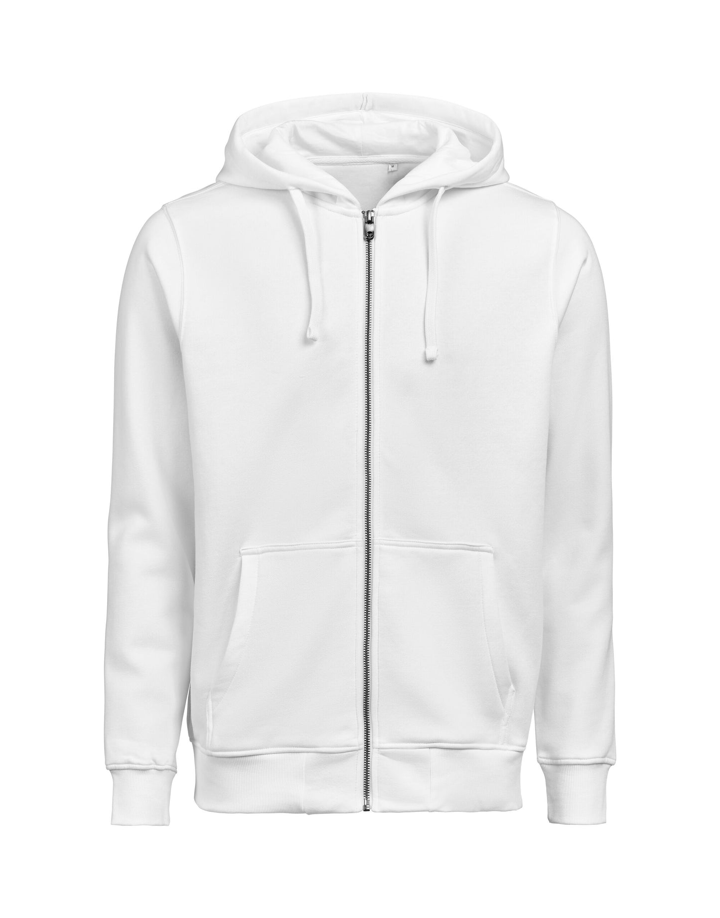 Full Zip Hoodie Regular Fit - White
