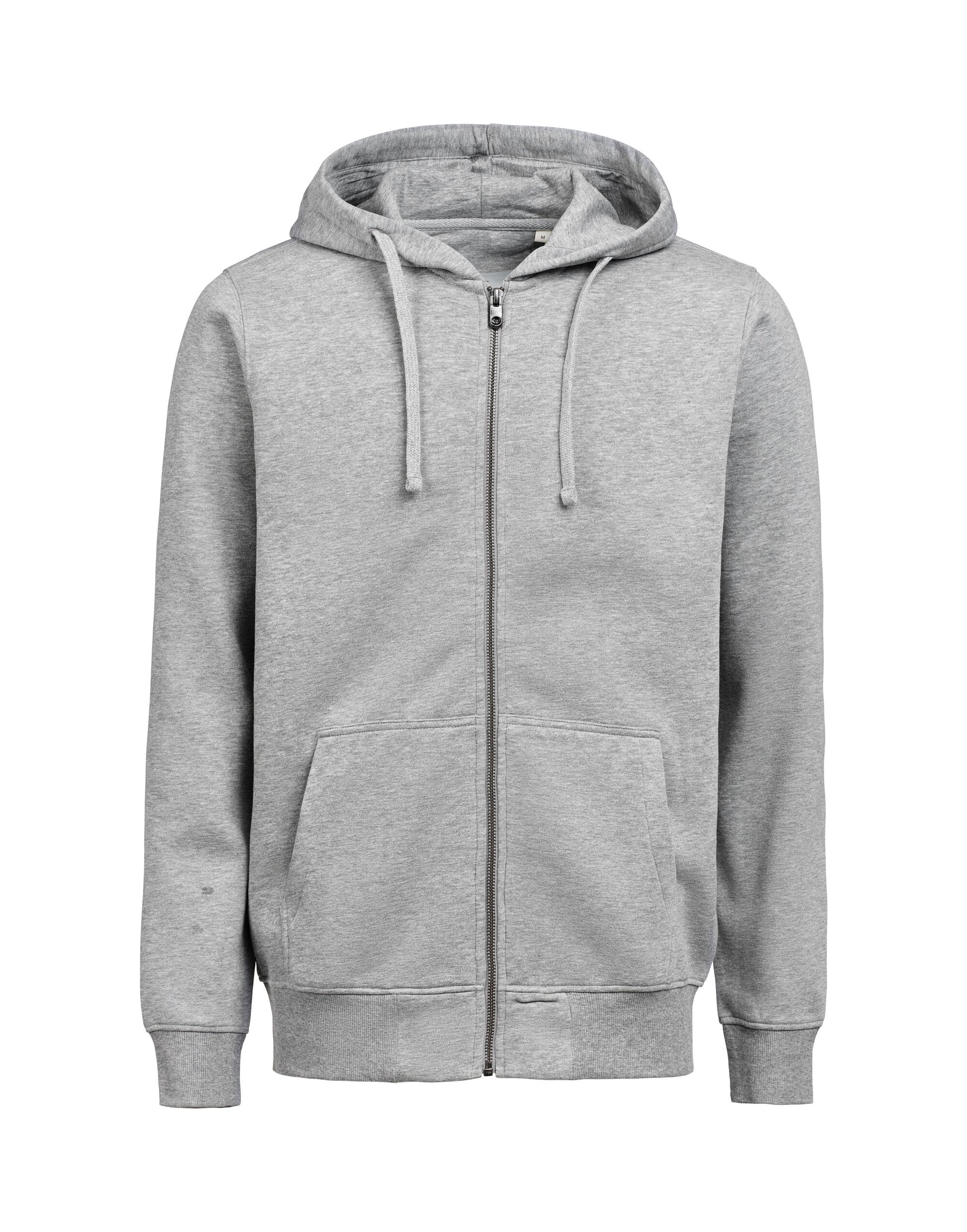 Full Zip Hoodie Regular Fit - Grey Melange