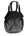 Organic Cotton Mini Mesh Grocery Bag - Black