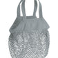 Organic Cotton Mini Mesh Grocery Bag - Pure Grey