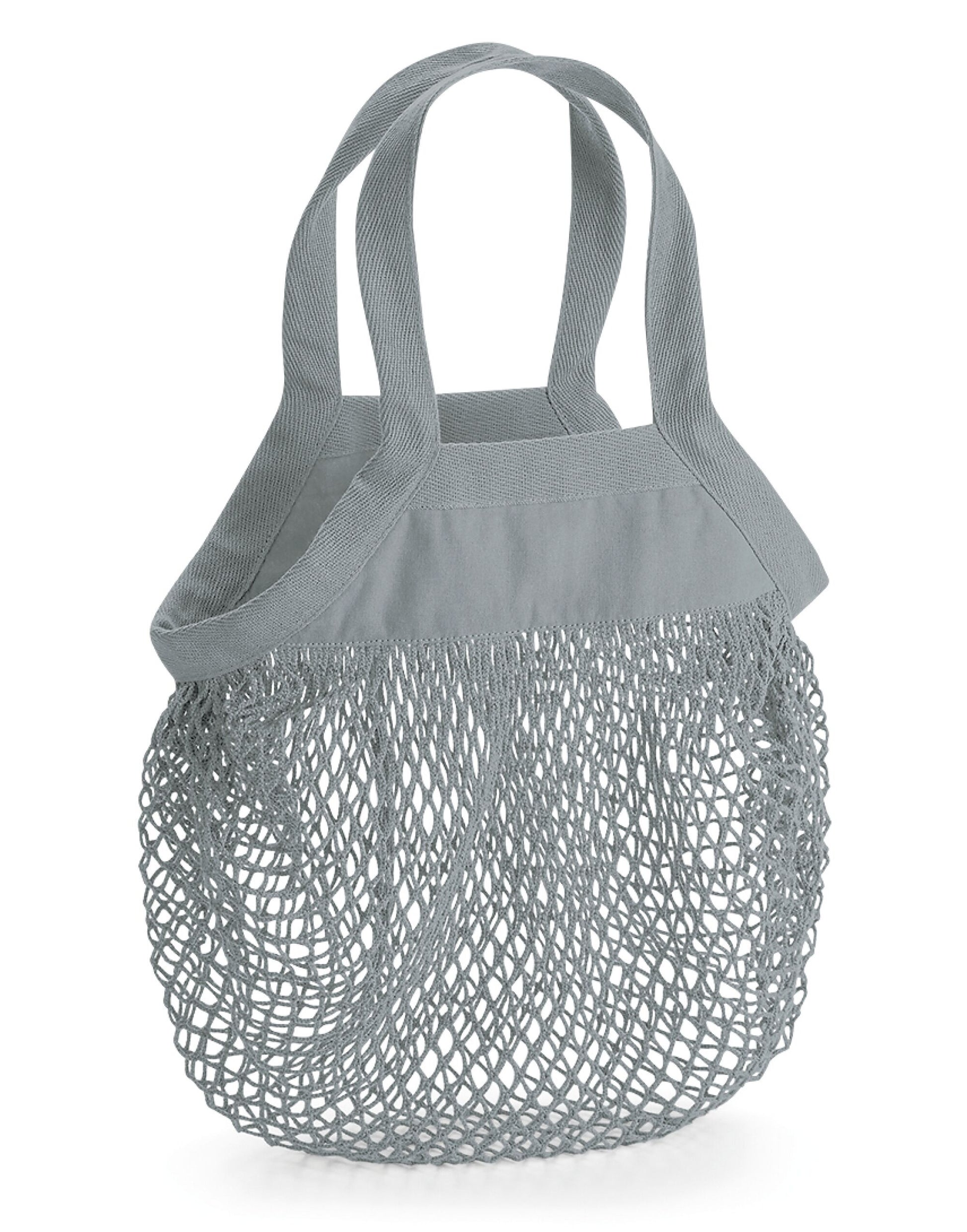 Organic Cotton Mini Mesh Grocery Bag - Pure Grey