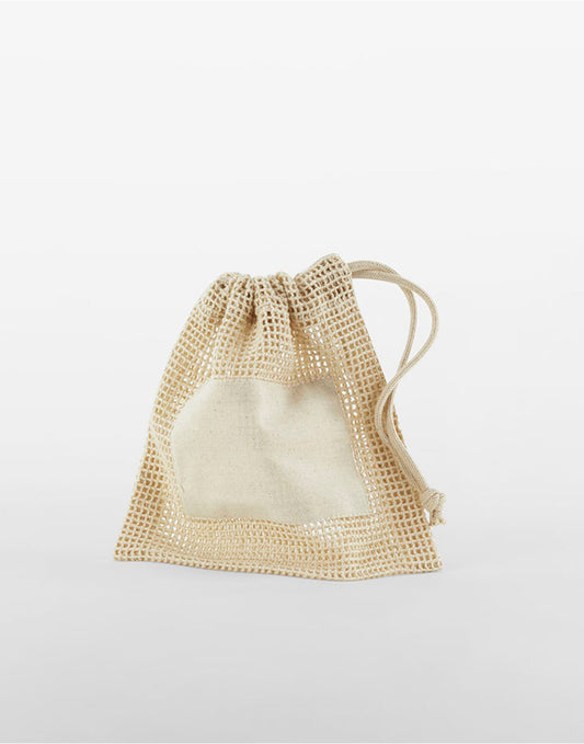 Organic Cotton Mesh Sacks - Natural
