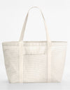 Striped Organic Cotton Shopper - Grey Stripe