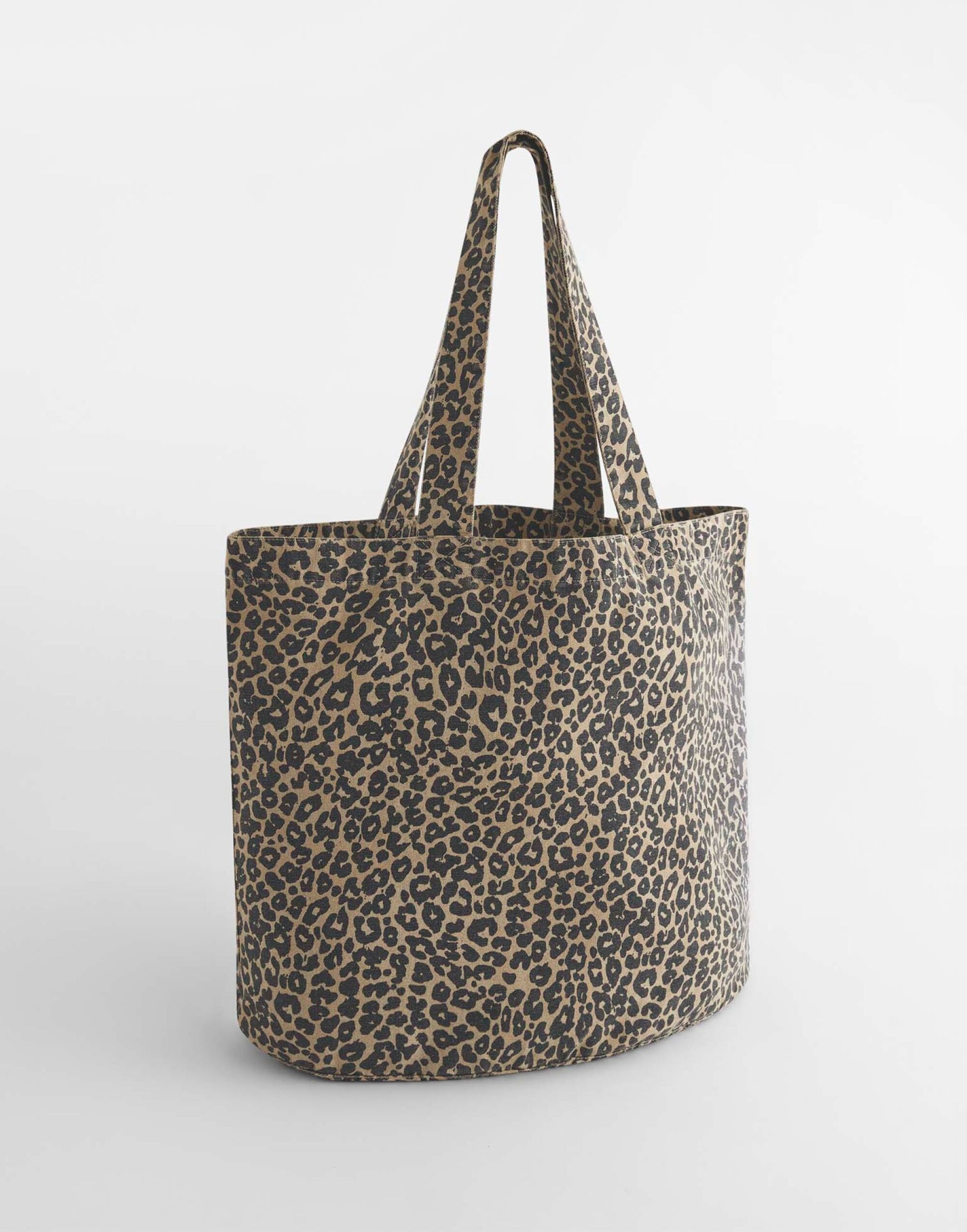 Leopard Print Canvas Shopper - Vintage Leopard Print