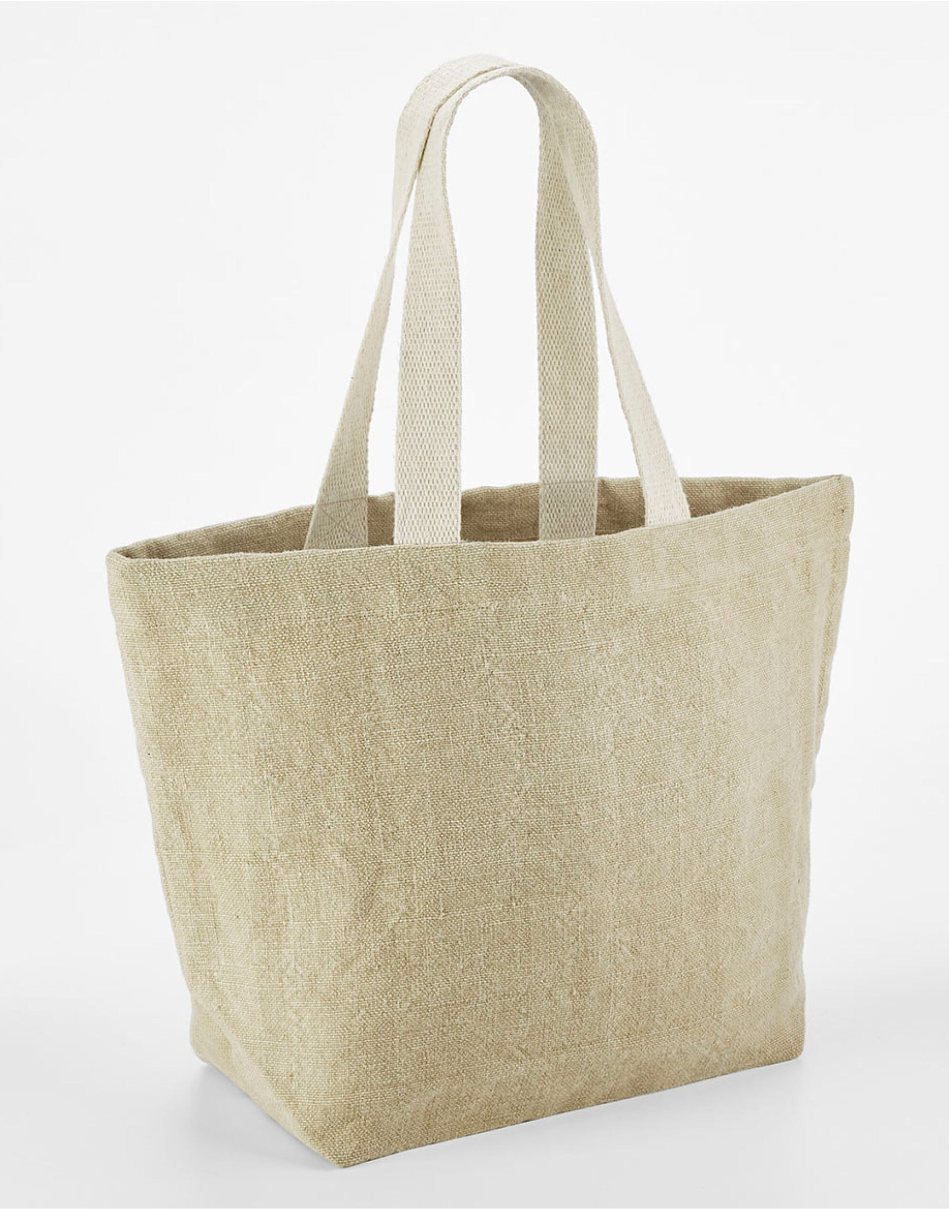 Soft Washed Jute Beach Bag - Natural