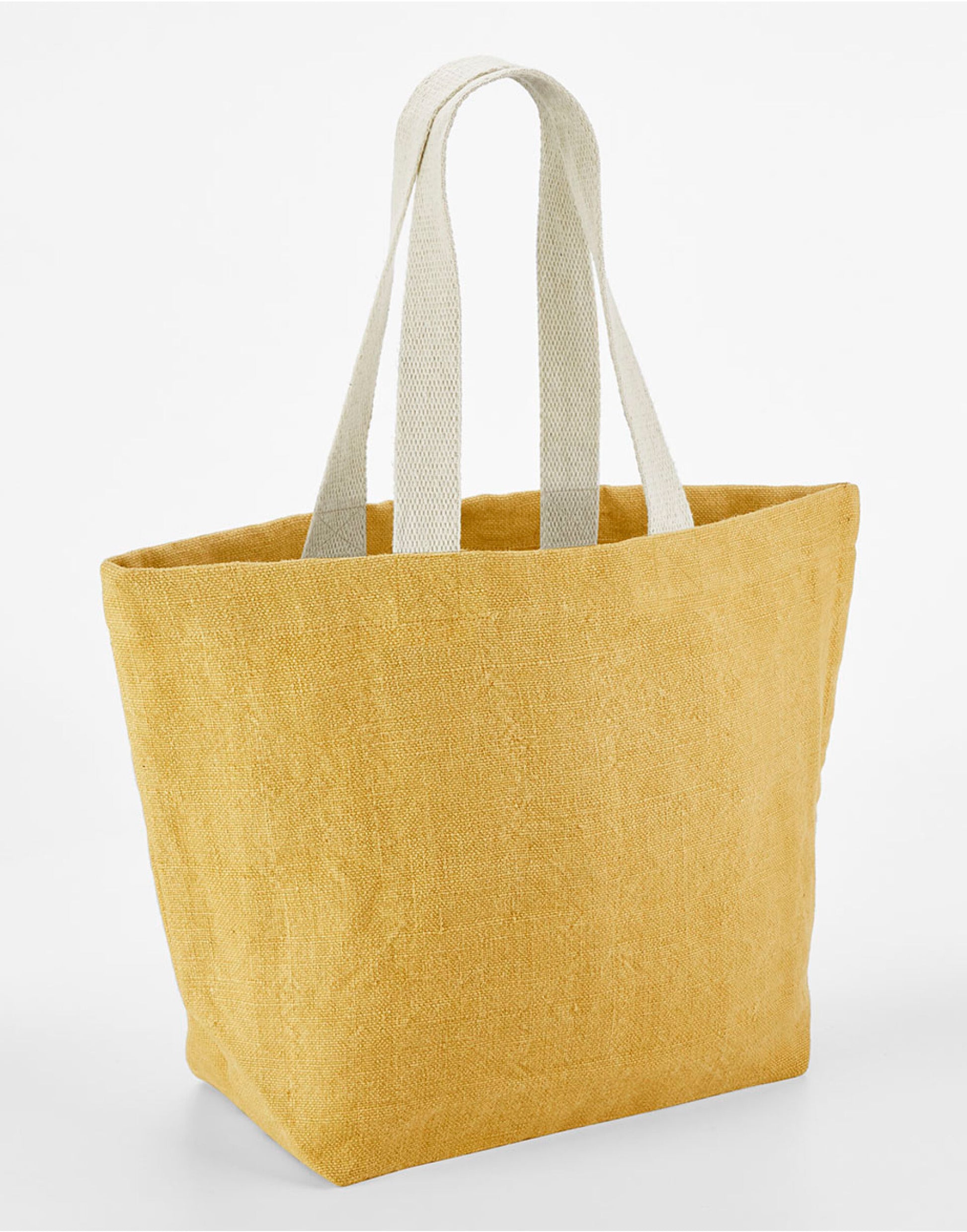 Soft Washed Jute Beach Bag - Saffron