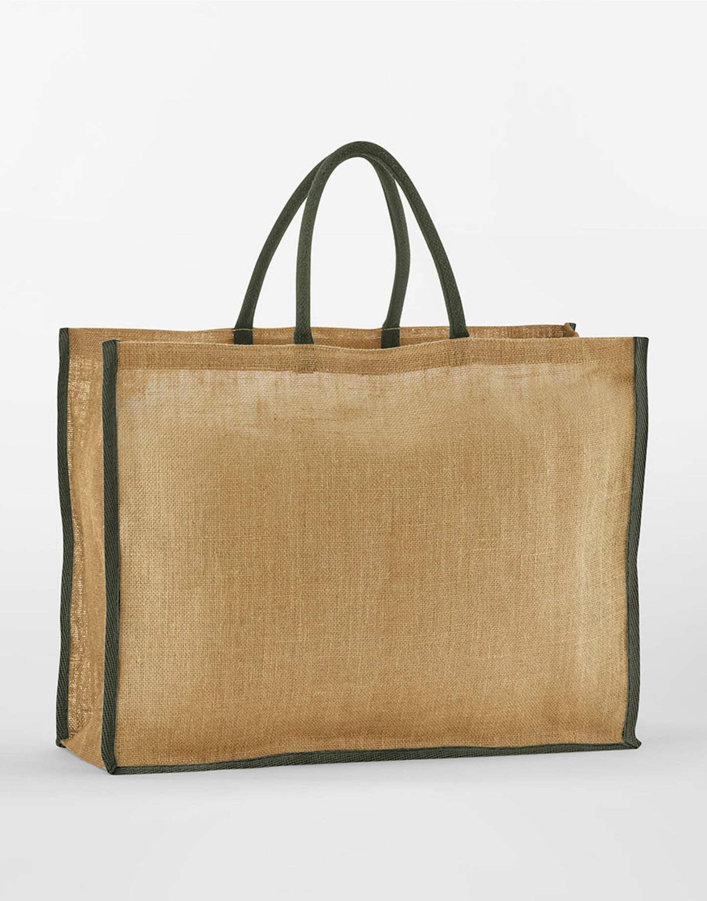 Starch Jute Market Shopper - Natural/Olive Green