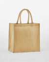 Natural Starched Jute Mini Gift Bag - Natural
