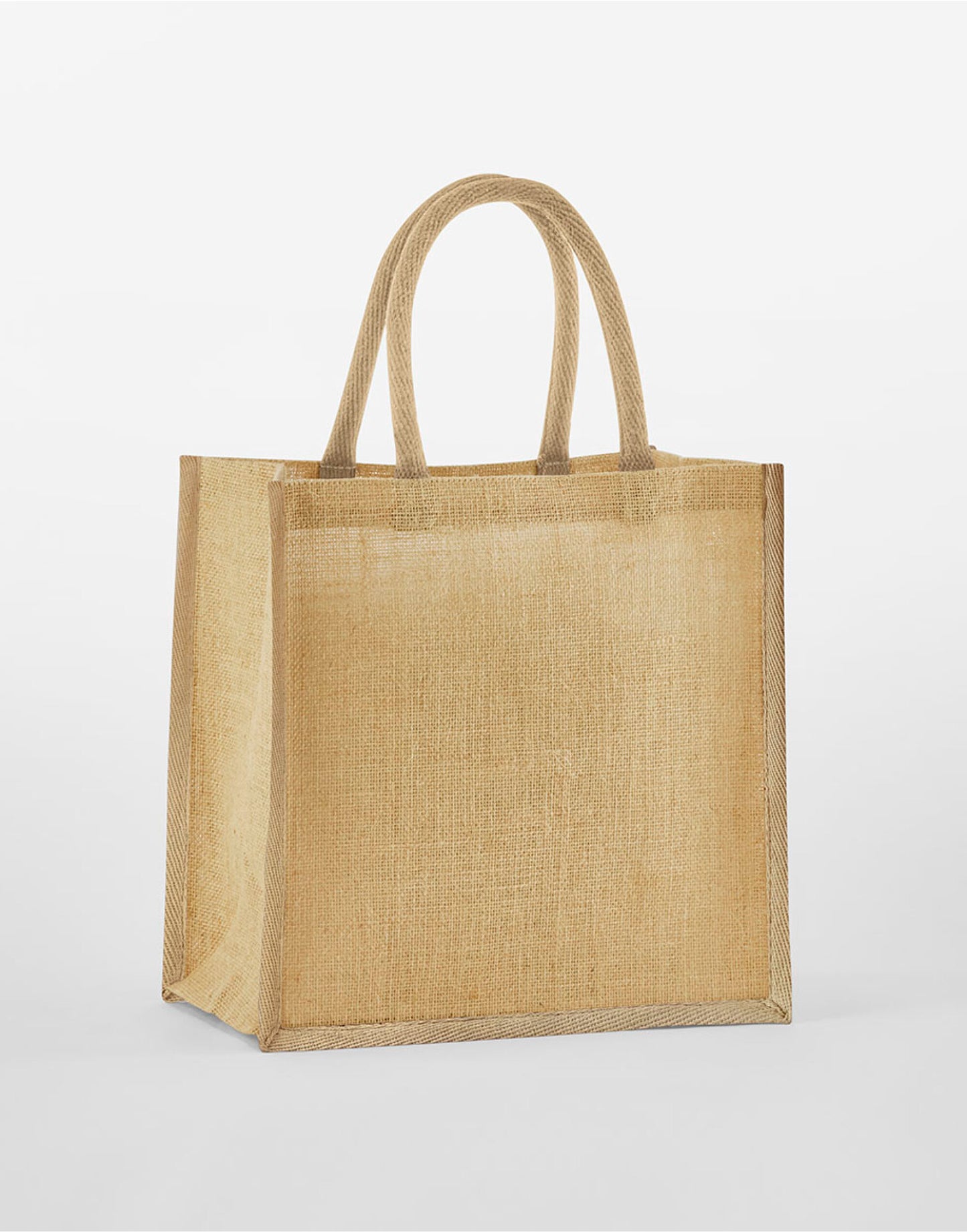 Natural Starched Jute Mini Gift Bag - Natural