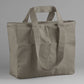 Double Handle Cargo Pocket Tote - Mushroom