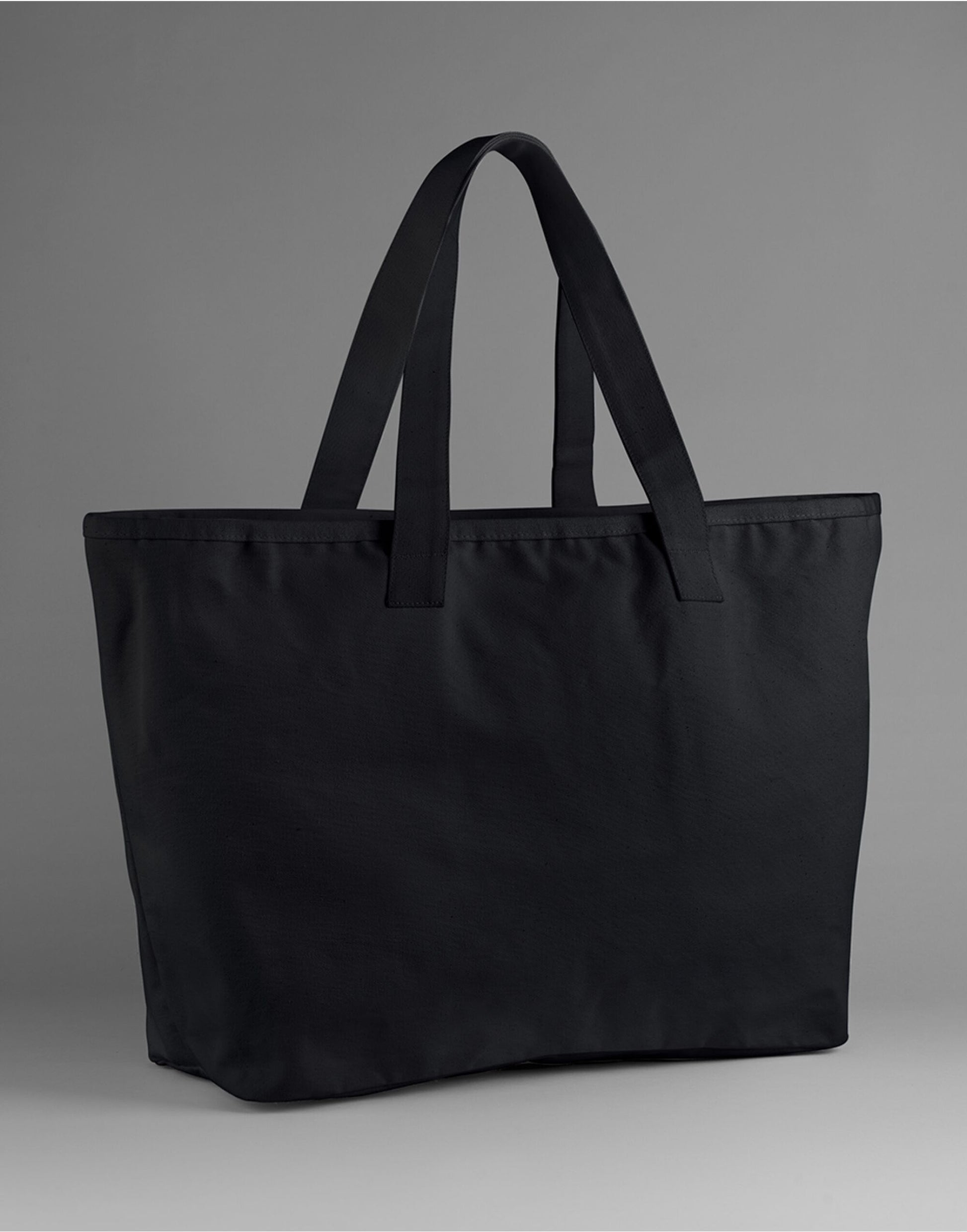 Oversized Heavy Duty Canvas Tote Bag - Black