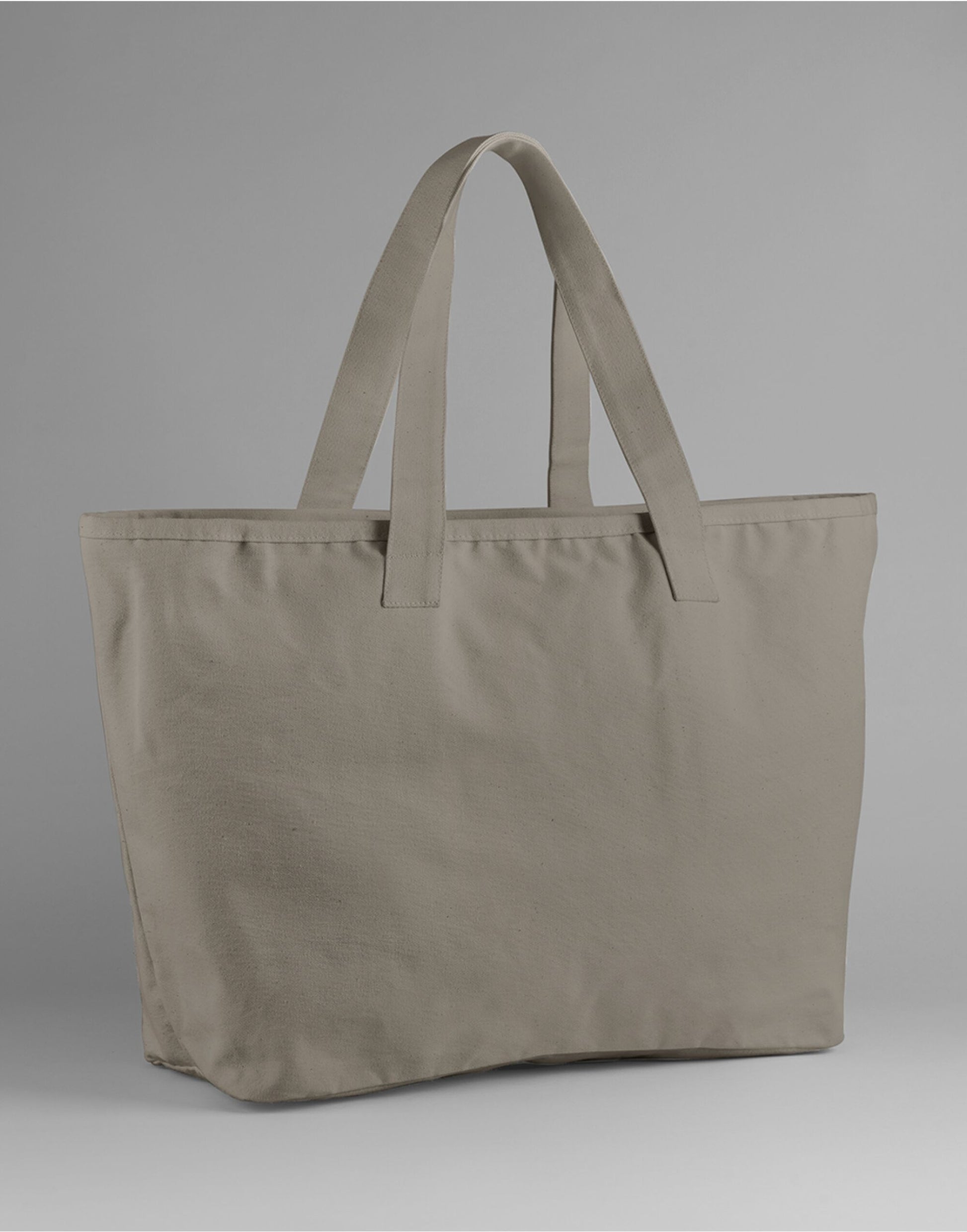 Oversized Heavy Duty Canvas Tote Bag - Mushroom